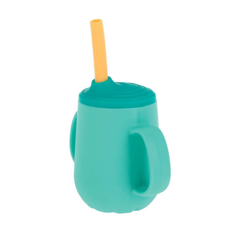 Nuby 3-Stage Training Cup Set - Silicone Tumbler with Spout
