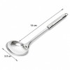 Aldera Home Stainless Steel Soup Ladle with Long Handle, Silver