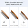 LAKYMIE Pack of 3 Cat Combs Flea Comb Detangling Comb