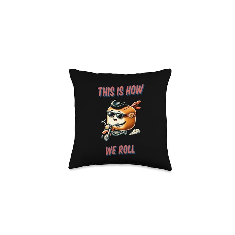 Funny baker baking bread rolls this is how we roll