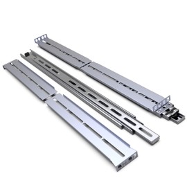 Rackmount Sliding Rails - Kit for 2U-8U Chassis (Adjustable 26" to 40" Depth) 2 or 4 Post Mount Sliders for Server Case (Compatible with Any Standard Rack, Cabinet, Computer Enclosure) Tupavco TP1822