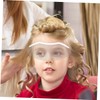 Minkissy 30pcs Haircut Eye Protectors Transparent Facial Shield for Barbers