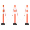 VEVOR 3 Pack Traffic Delineator Posts, 34 in Traffic Safety