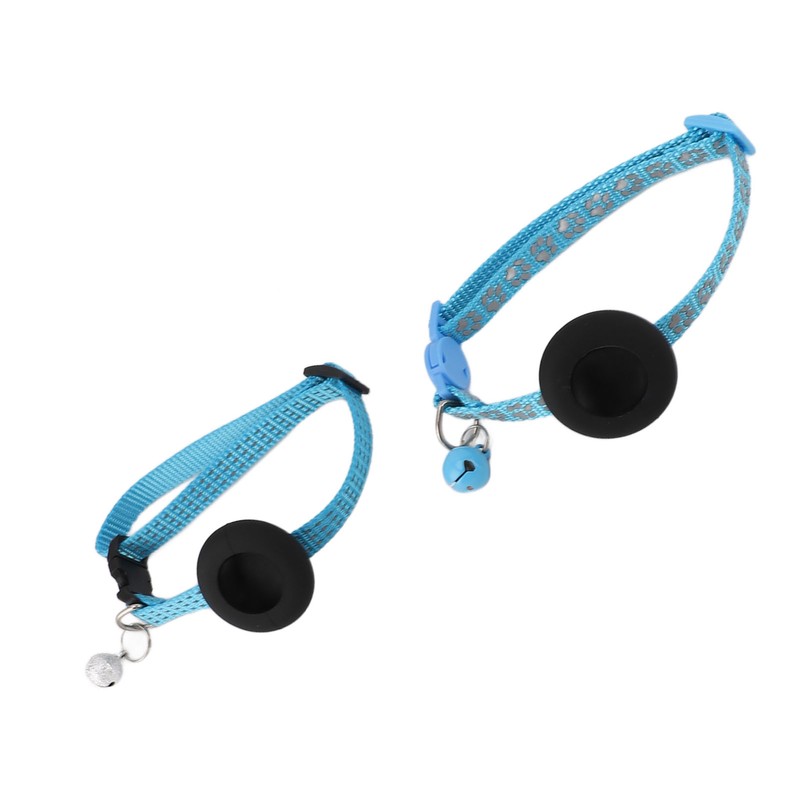 2pcs Reflective Dog Collar Soft Nylon Dog Collar Adjustable Pet