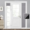 HOMEIDEAS 100% Blackout Sidelight Curtains for Front Door, Side Door