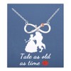 SEIRAA Tale as Old as Time Jewelry Rose Flower Pendant