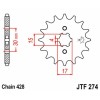 JT Sprockets/JT Honda XR100 85-03 JT and JT 428HDR 14/50