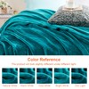 EHEYCIGA Fleece Blanket Teal Throws for Sofas Fluffy Warm Soft
