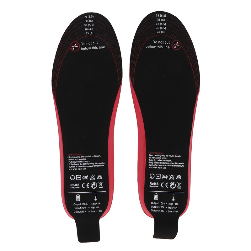 Heated Insoles 3 Speed Wireless Temperature Control Rechargeable Electric Heated