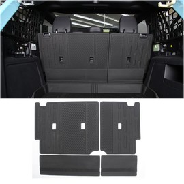 4Pcs Rear Seat Back Cover for Ford Bronco 4 Door 2021 2022 2023 with Velcro Split Dog Seat Liner