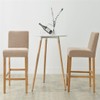 2 Pack Stretch High Barstool Slipcovers with Back Bar Stool