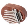 8 Tone Kalimba Thumb Piano C Key Mini Portable Mahogany