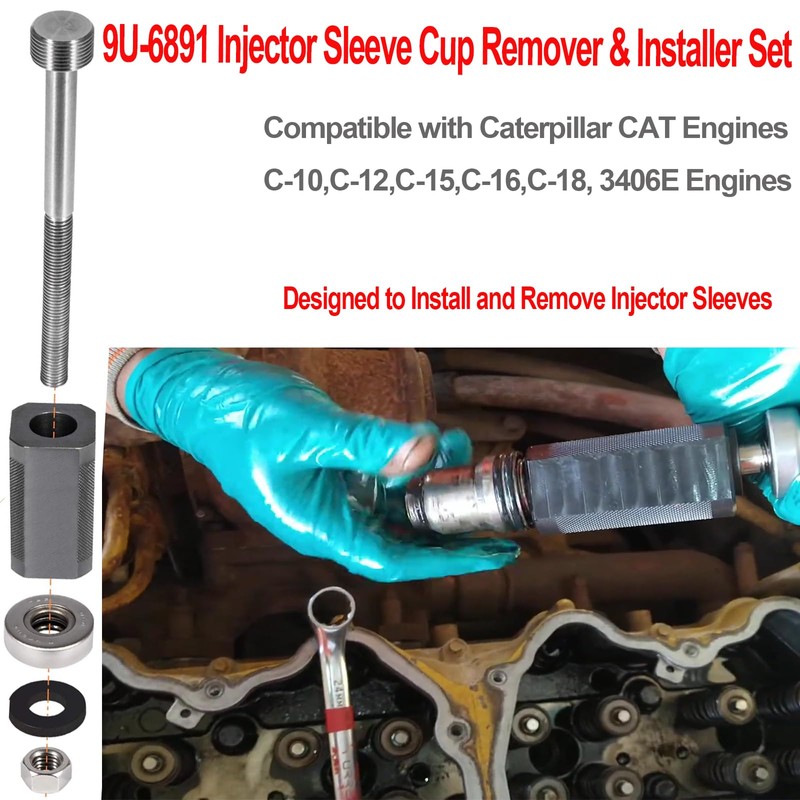 Generic for Caterpillar CAT Engine 9U-6891 Injector Sleeve Cup Remover