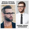 GGSTDDUP 3 Pack Progressive Multifocus Reading Glasses for Men Spring
