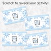 Big Dot of Happiness Blue Snowflakes - Tarjetas de intercambio