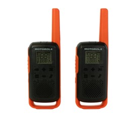 Motorola Solutions, Portable FRS, T275, Talkabout, Two-Way Radios, Rechargeable, 22 Channel, 25 Miles, Orange W/Black, 2 Pack