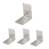 4 Pcs Corner Brackets, 70mm x 70mm x 49mm Stainless
