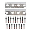 SUSUCAR Exhaust Manifold Gasket Bolts Stud Nut Set for 2009-2018