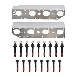 SUSUCAR Exhaust Manifold Gasket Bolts Stud Nut Set for 2009-2018 Chrysler Dodge Ram 1500 2500 3500 Jeep 5.7L V8 (Complete Left and Right Set)