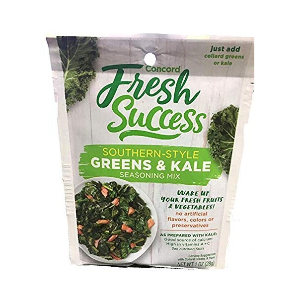 Concord Farms GREENS & KALE SEASONING-Southern Style -18 (eighteen) 1oz packets