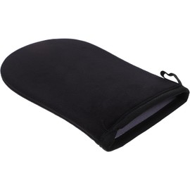 Abaodam Guante Aplicador de Autobronceador de Material Flocado, Tamaño Mediano, Color Negro, para Aplicación Uniforme de Loción Bronceadora Corporal y Cuidado Piel sin Exposición
