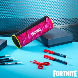 Fortnite Pencil Case, Barrel Pencil Cases for Kids, Gifts for Boys, Back to School Supplies for Gamers
