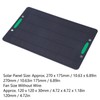 Solar Panel Fan Dual Exhaust Fans Air Ventilation Heat Dissipation