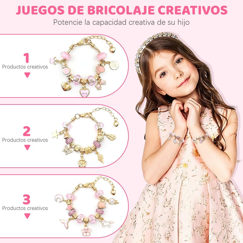 Kit de Pulseras para Niña，Sebami Kit de 66 Pcs Para