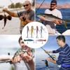 6 Señuelos Popper De 40 G Kit Pesca Superficial Mar