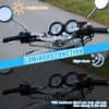 Motorcycle Handlebar Mount Clock, Stainless Steel Waterproof Handlebar Mount Round