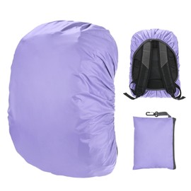 M METERXITY Waterproof Backpack Rain Cover, 30L-40L Waterproof Backpack Cover, Bag Rain Cover with a Carry Pouch for Hiking/Biking/Camping/Outdoor Traveling [Purple]
