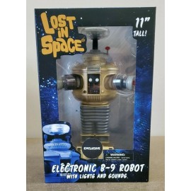 Lost In Space Electronic Lights & Sounds B9 Robot Golden Boy Edition 11"