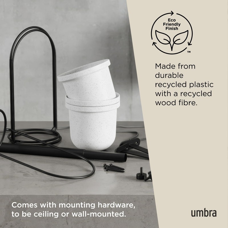 Umbra Triflora Hanging Planter for Window, Indoor Herb Garden, Set
