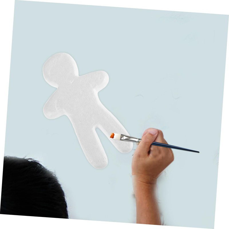 WOONEKY 10pcs DIY White Embryo Doll Foam Xps Foam for