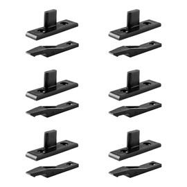 Tabanzhe Bath Panel Clips 6 Pairs Plinth Clips Kickboard Clip Drop On/Hook On Push in Plinth Fasteners Fittings for Wardrobe Cabinets Home Kitchen