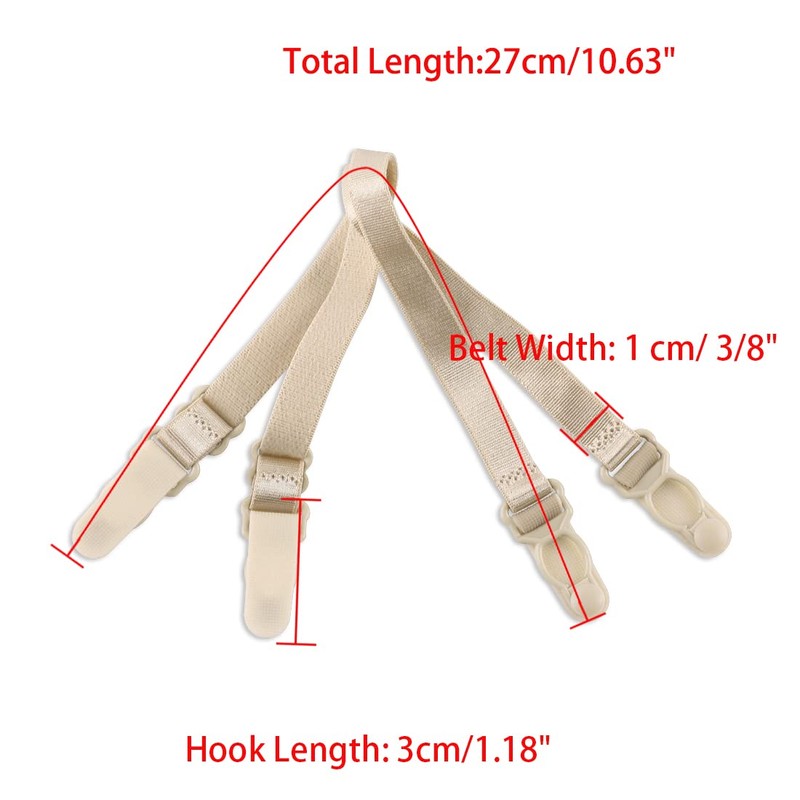 uxcell Elastic Non-slip Adjustable Bra Shoulder Strap Clips Holder for