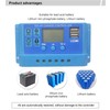 Solar Charge Controller PWM LCD Display Parameter Adjustable 2 USB