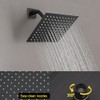 JingGang Oil Rubbed Bronze Shower System 8 Inch Bathroom Rain