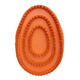 Grewal Equestrian Palm Fit Curry Comb (Orange)