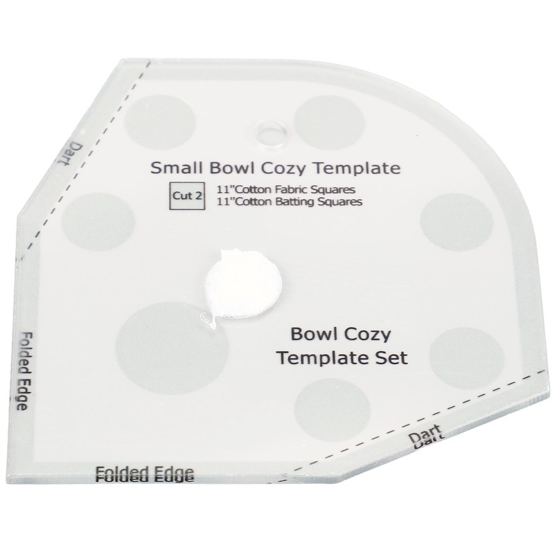 2 Pcs Bowl Cozy Template Acrylic Exquisite Bowl Wrap Sewing