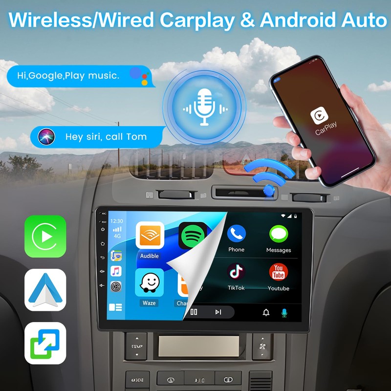 Inefala [2+64GB] Android 15 Car Radio for Hyundai Elantra 2004-2012