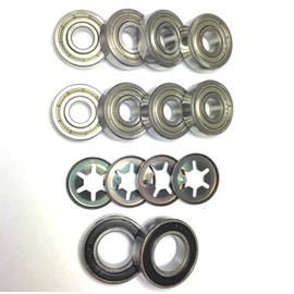 Hochwertiger Aftermarket Teil Ball Bearing Set for Front Wheel, for Axle Bearings and for Sliding Disc - Repair Kit for Husqvarna AUTOMOWER - 310 315 315X (for Model: 310 Year: 2015-2018)