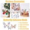 Butterfly Silicone Mold, 3 Sizes Flexible Butterfly Resin Molds, Effortless