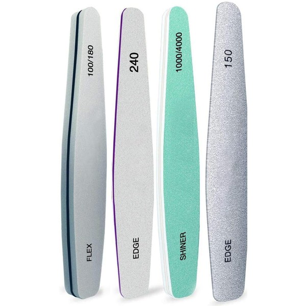 Set of 6 nail files, professional nail files, polishing file,