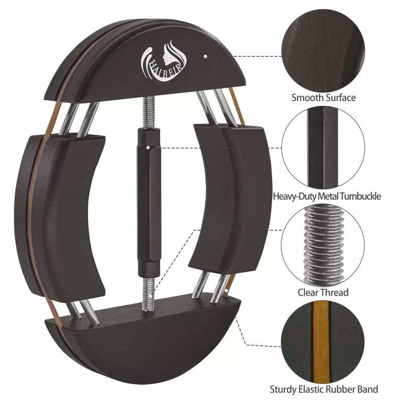 HAIBEIR Wood 4 Way Hat Stretcher Adjustable Turnbuckle & Heavy-Duty