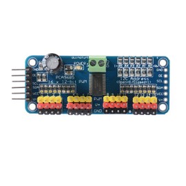 Robojax PCA9685 16 Channel 12bit PMW Servo Motor Driver IIC Interface I2C Module for Arduino (1pc PCA9685)
