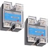 BlueStars 2PCS Solid State Relay SSR-25DD DC to DC Input