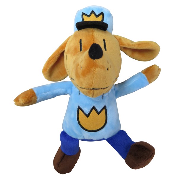 MerryMakers Dog Man Soft Plush Toy, 9.5-Inch, from Dav Pilkey's Dog Man Book Series