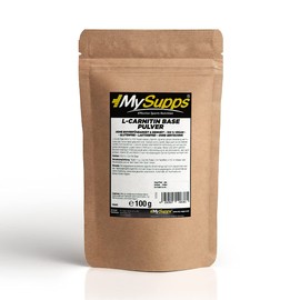 MySupps- L-Carnitine Base, Ultra-Fine L-Carnitine Base Powder in Environmentally Friendly Kraft Paper Packaging, Diet Support, for Strength and Endurance Athletes, Made in Germany (500 g)