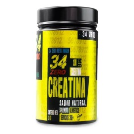 Creatina Monohidratada en Polvo 34 ZERO Sin Sabor 1kg 200 Porciones                                                                                   
